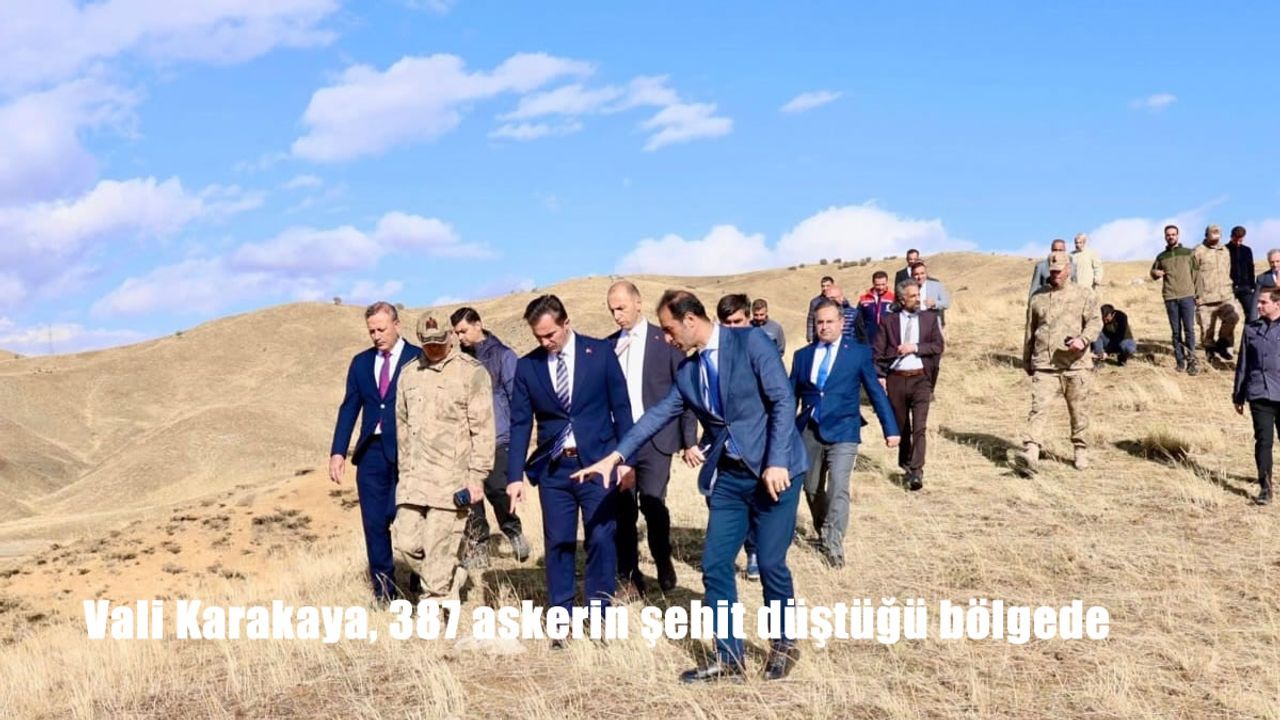 Vali Karakaya, 387 askerin şehit düştüğü bölgede