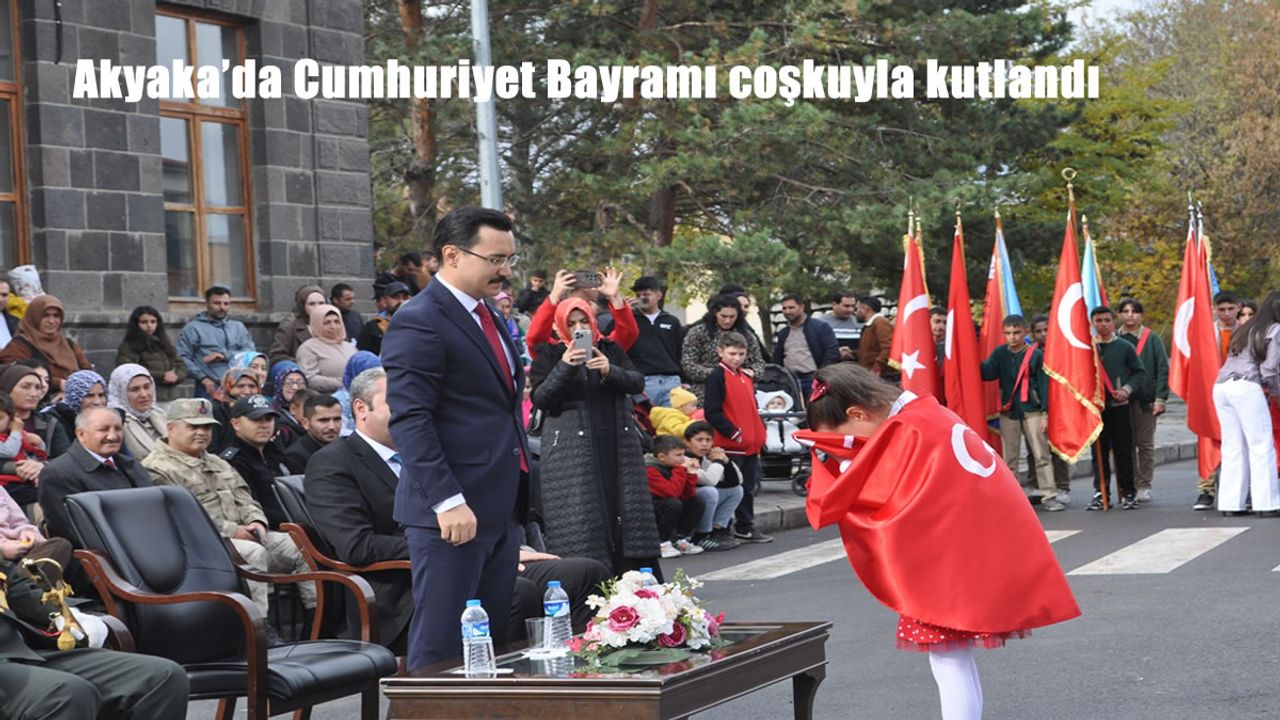 Akyaka’da Cumhuriyet Bayramı coşkuyla kutlandı
