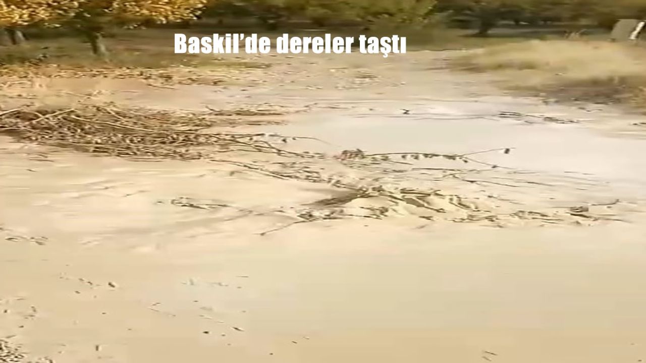 Baskil’de dereler taştı