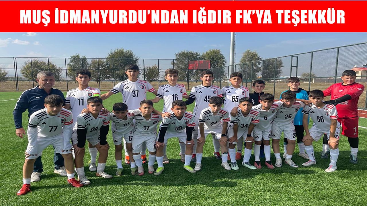 Muş İdmanyurdu: Alagöz Holding Iğdır Spor FK camiasına minnettarız
