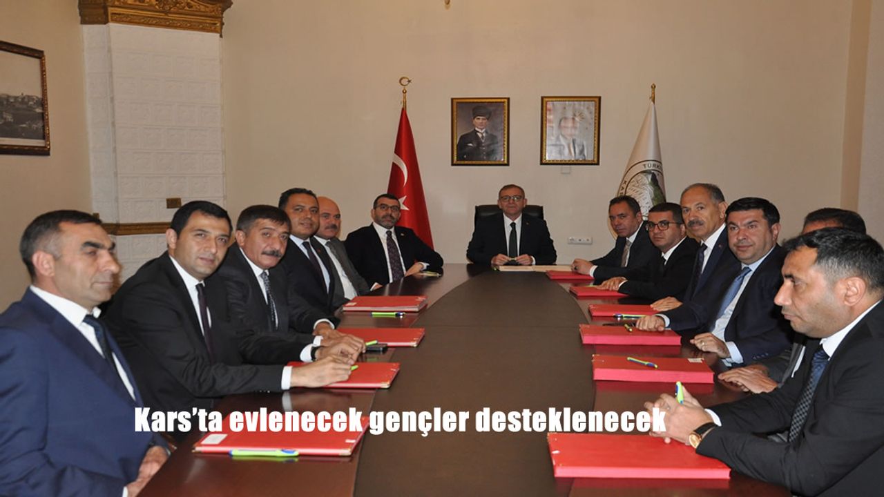 Kars’ta evlenecek gençler desteklenecek