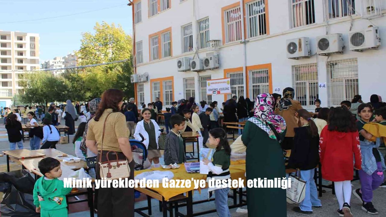 Minik yüreklerden Gazze’ye destek etkinliği
