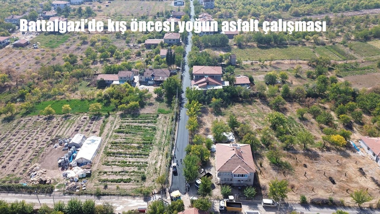 Battalgazi’de kış öncesi yoğun asfalt çalışması