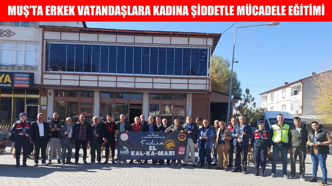 Muş’ta “Kadına El Kalkamaz” farkındalık etkinliği düzenlendi