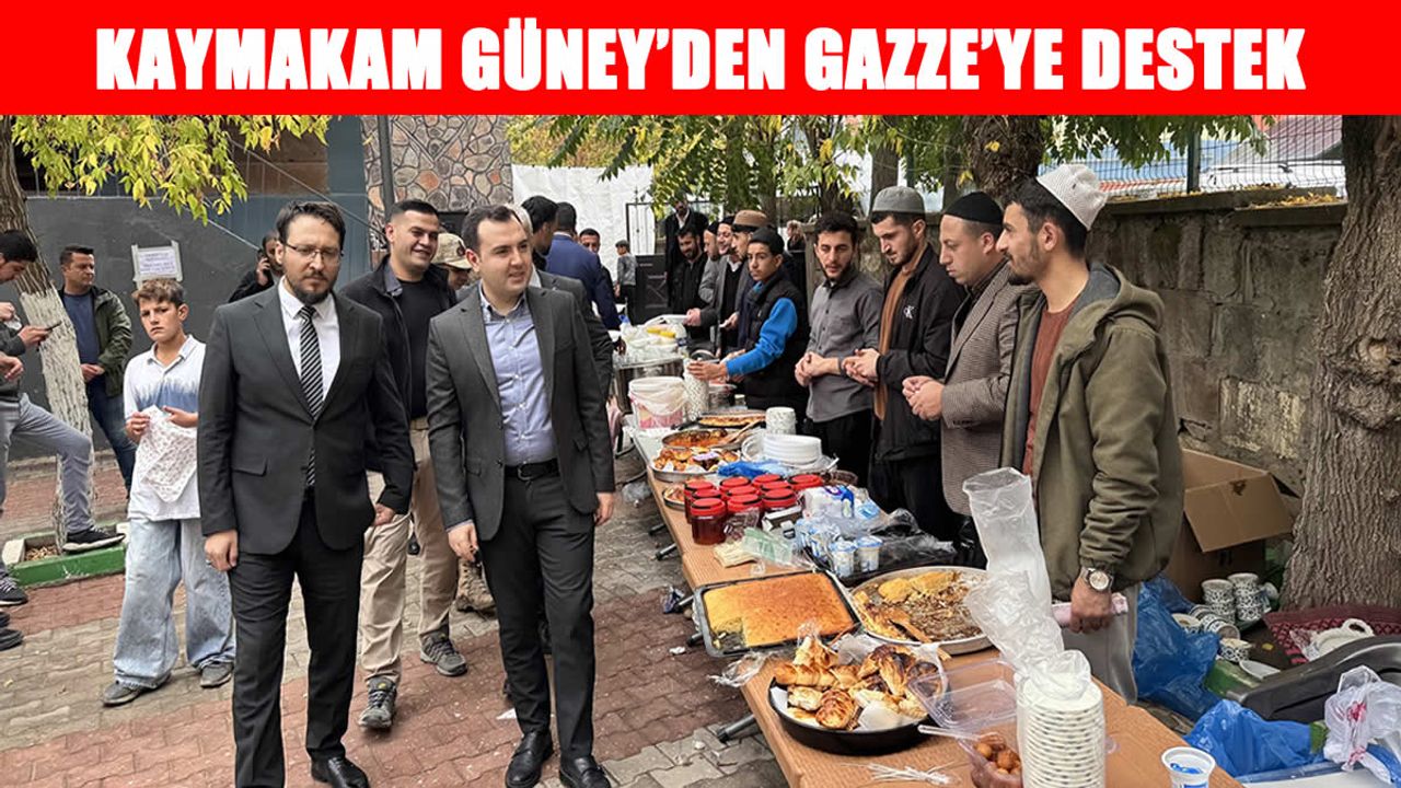 Hasköy Kaymakamı İsmail Güney'den Gazze kermesine destek
