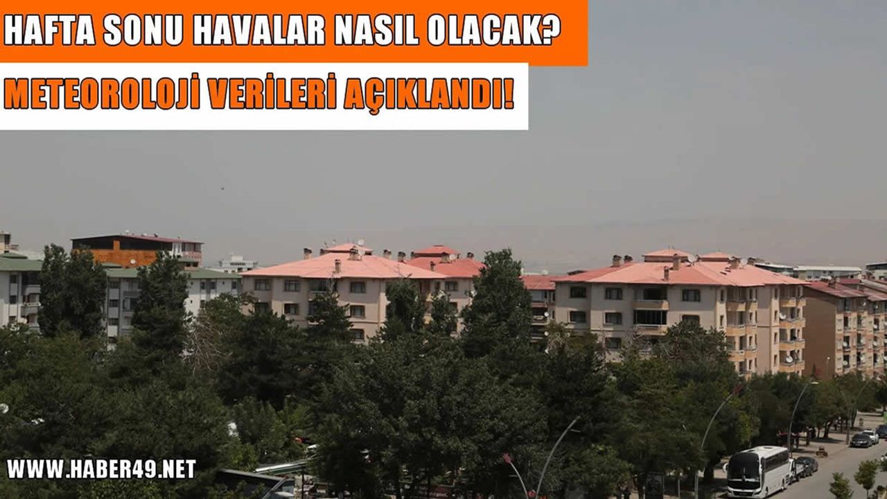 Muş’ta hafta sonu hava nasıl olacak?