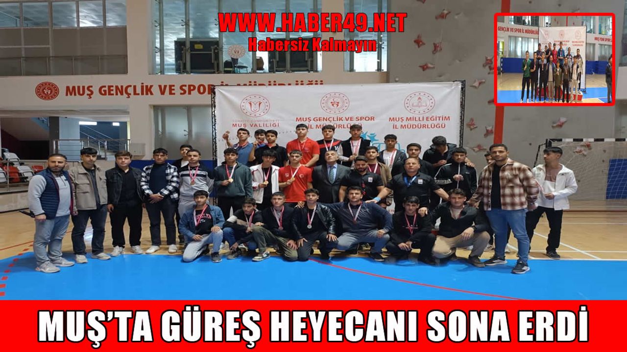 Muş Yeni Spor Salonu’nda güreş heyecanı