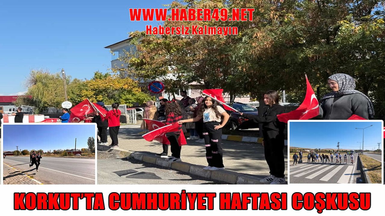 Korkut’ta Cumhuriyet heyecanı sokaklara taştı
