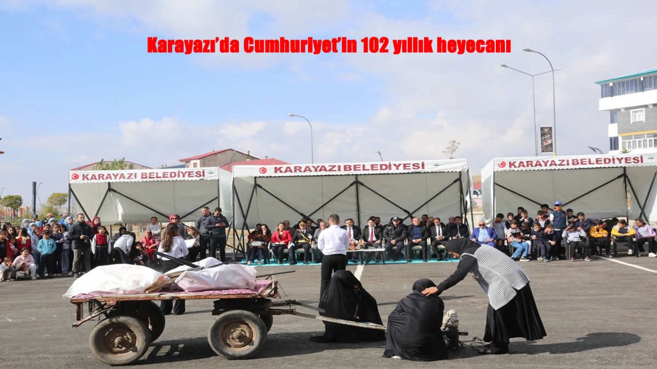 Karayazı’da Cumhuriyet’in 102. Yılı Coşkuyla Kutlandı