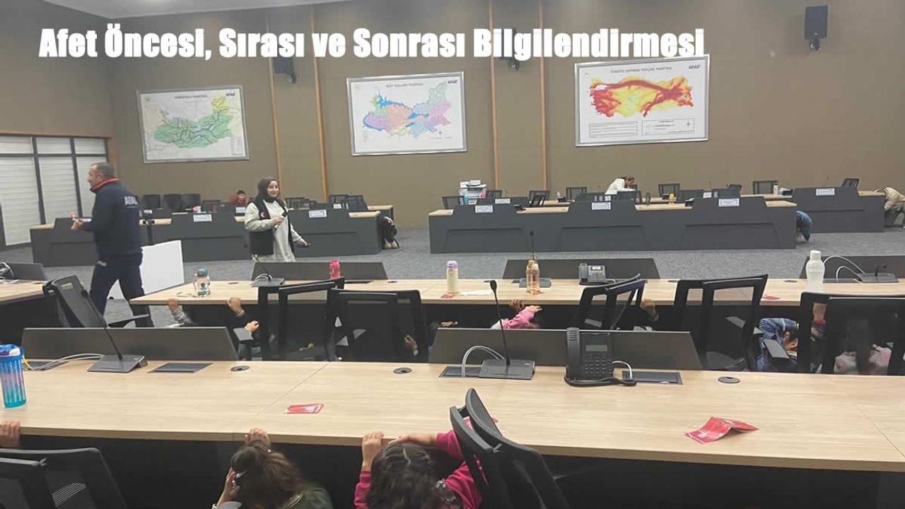Elazığ’da Öğrencilere Afet Farkındalık Eğitimi Düzenlendi