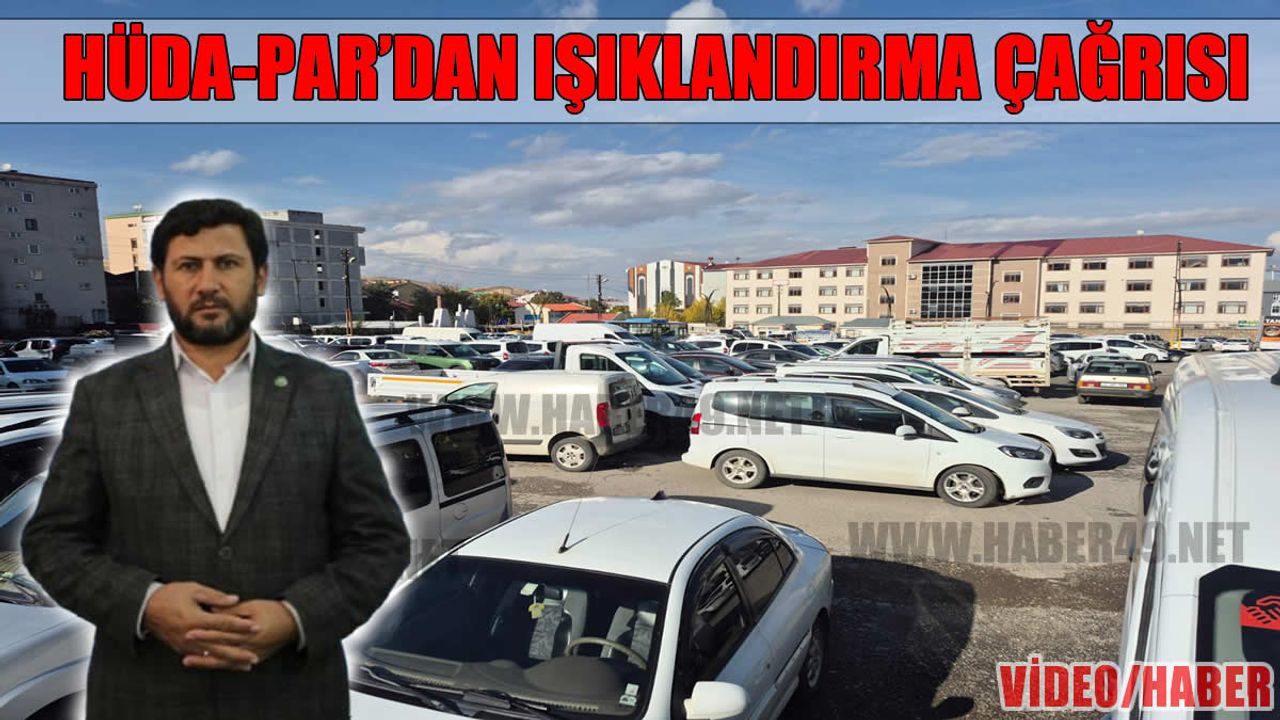 HÜDA-PAR Muş İl Başkanı Çağlayan'dan trafik ışığı ve otopark çıkışı
