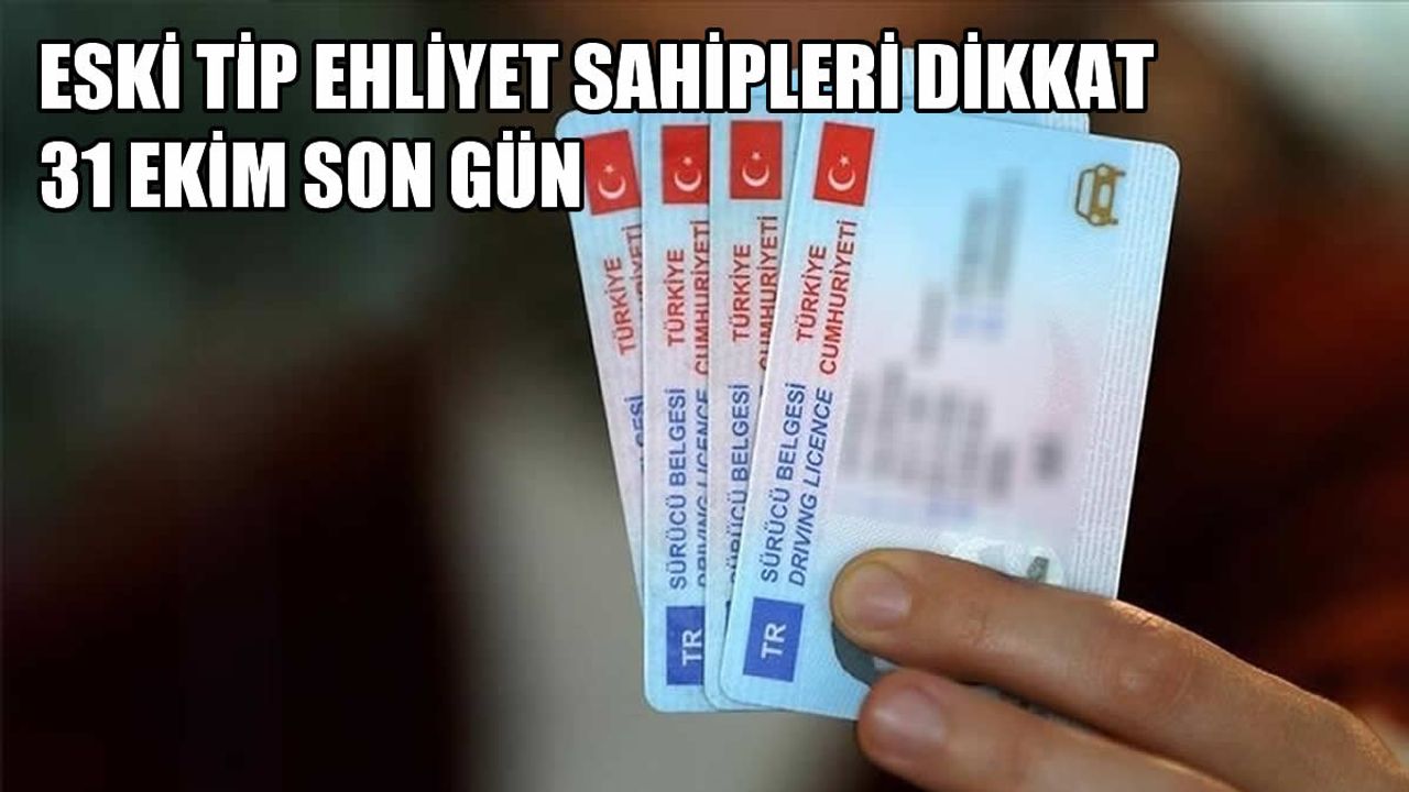 1,9 Milyon Eski Tip Ehliyet Sahibi İçin İndirimli Yenilemede Son Hafta!
