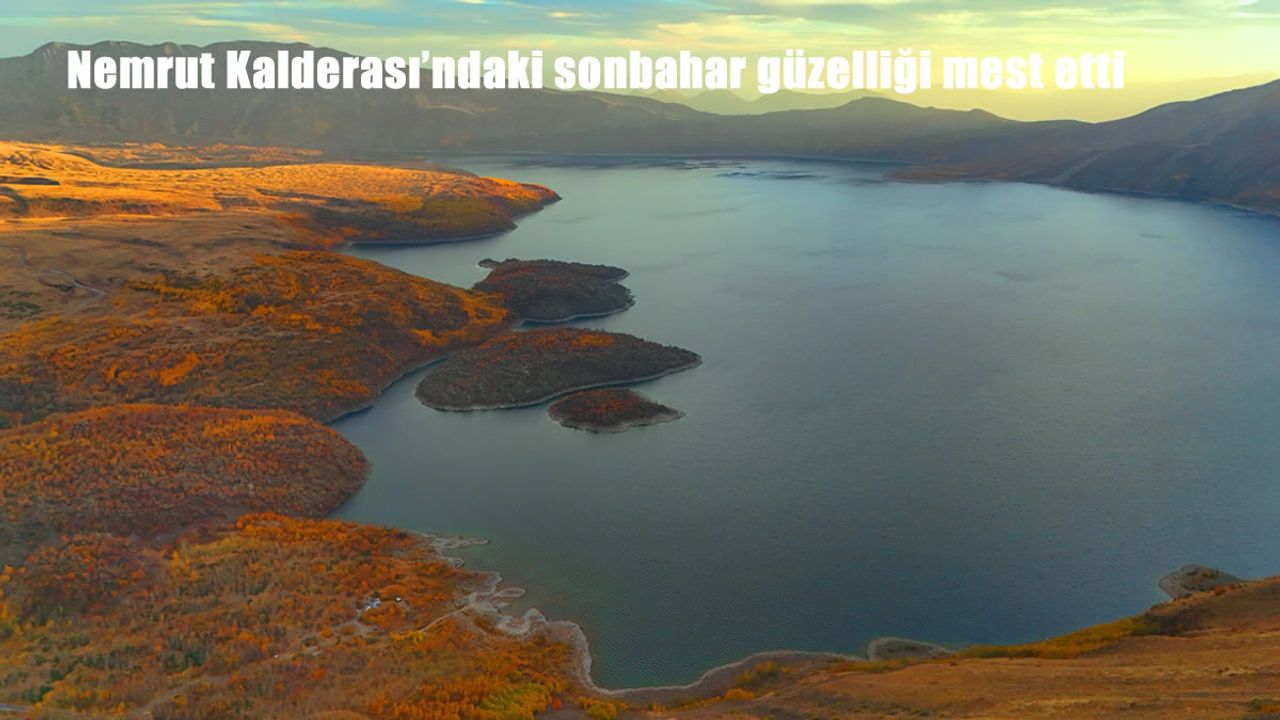 Nemrut Kalderası'ndaki sonbahar güzelliği mest etti