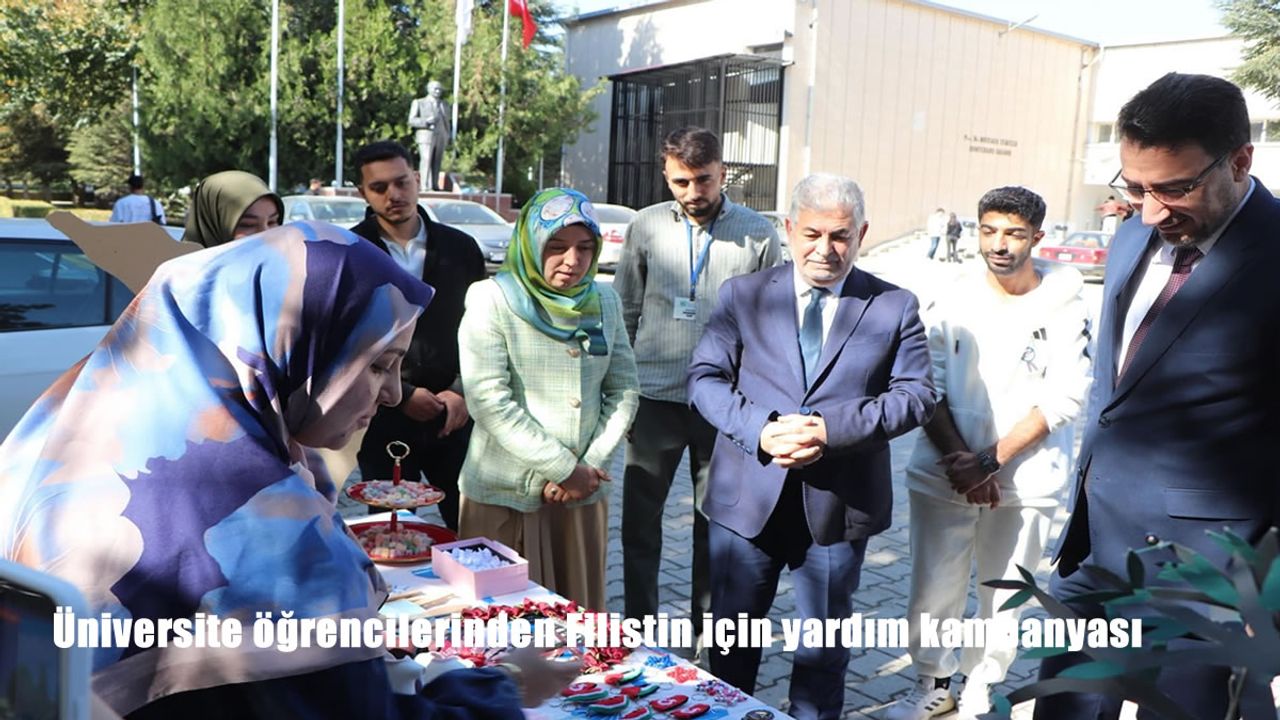 Üniversite öğrencilerinden Filistin için yardım kampanyası