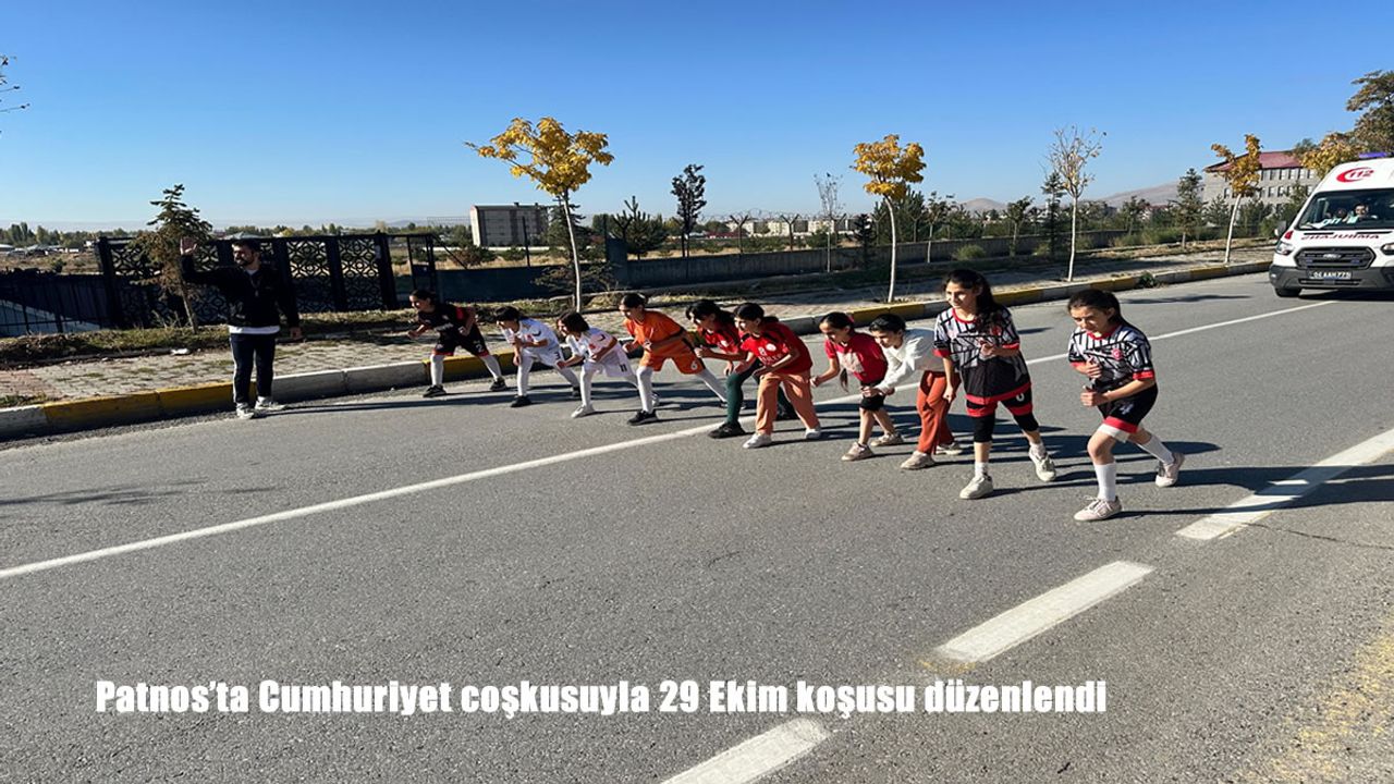 Patnos’ta Cumhuriyet coşkusuyla 29 Ekim koşusu düzenlendi