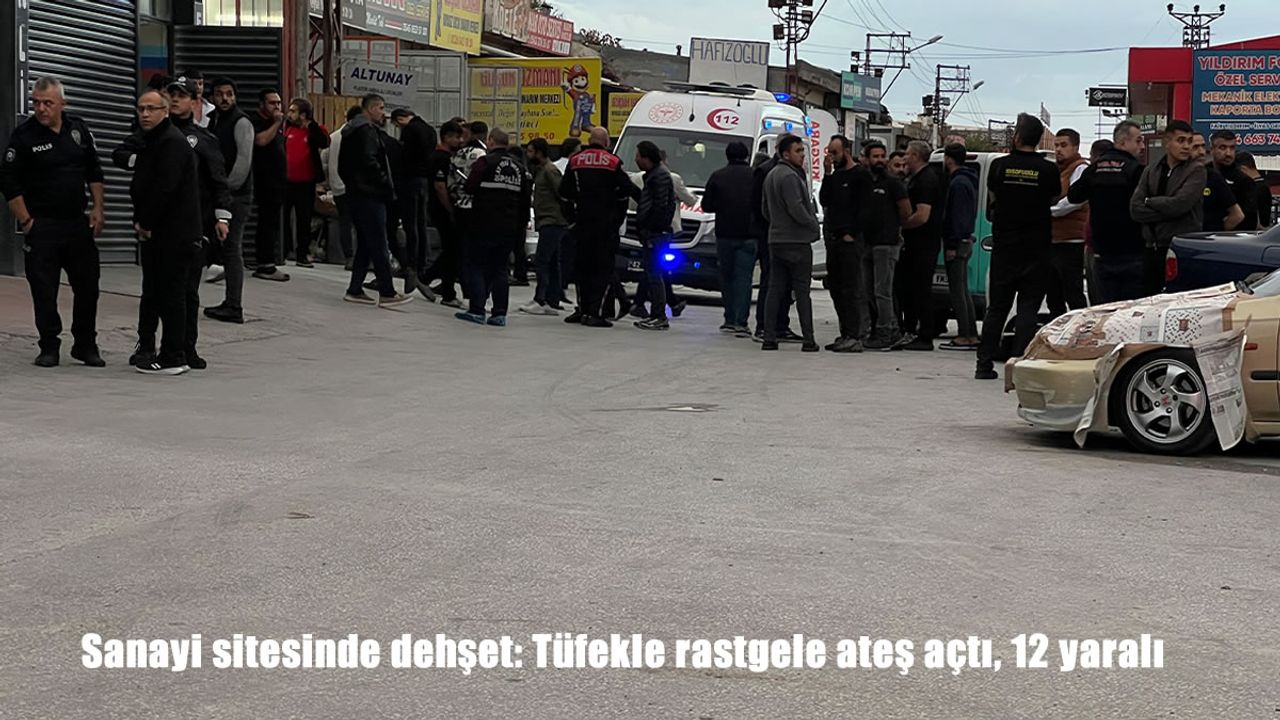 Sanayi sitesinde dehşet: Tüfekle rastgele ateş açtı, 12 yaralı