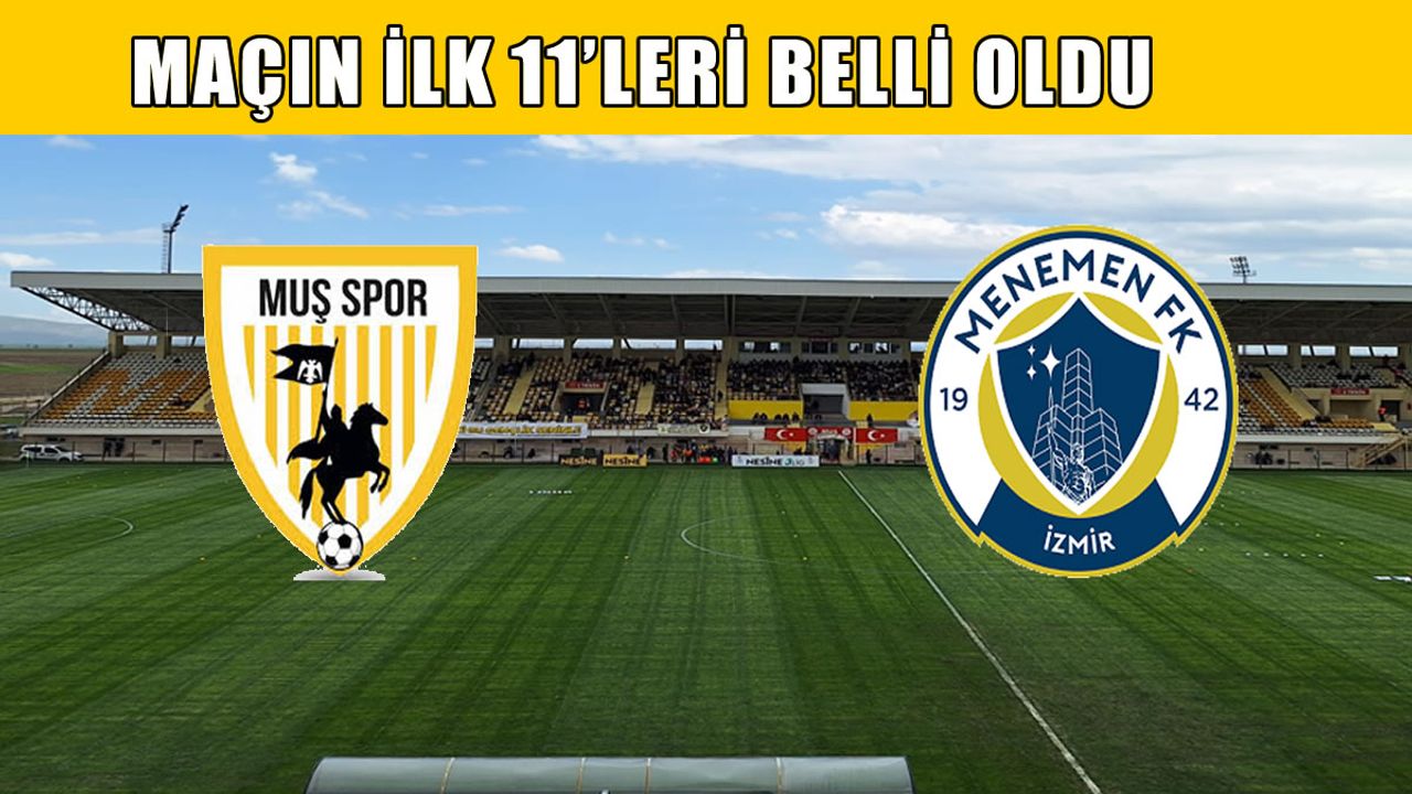 Muşspor'un 3. Tur kupa maçı kadrosu belli oldu