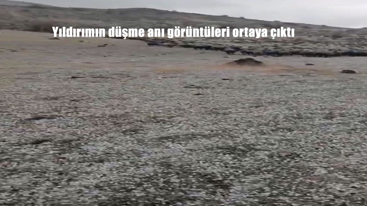 Yıldırımın düşme anı görüntüleri ortaya çıktı