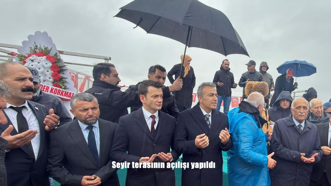 Seyir terasının açılışı yapıldı