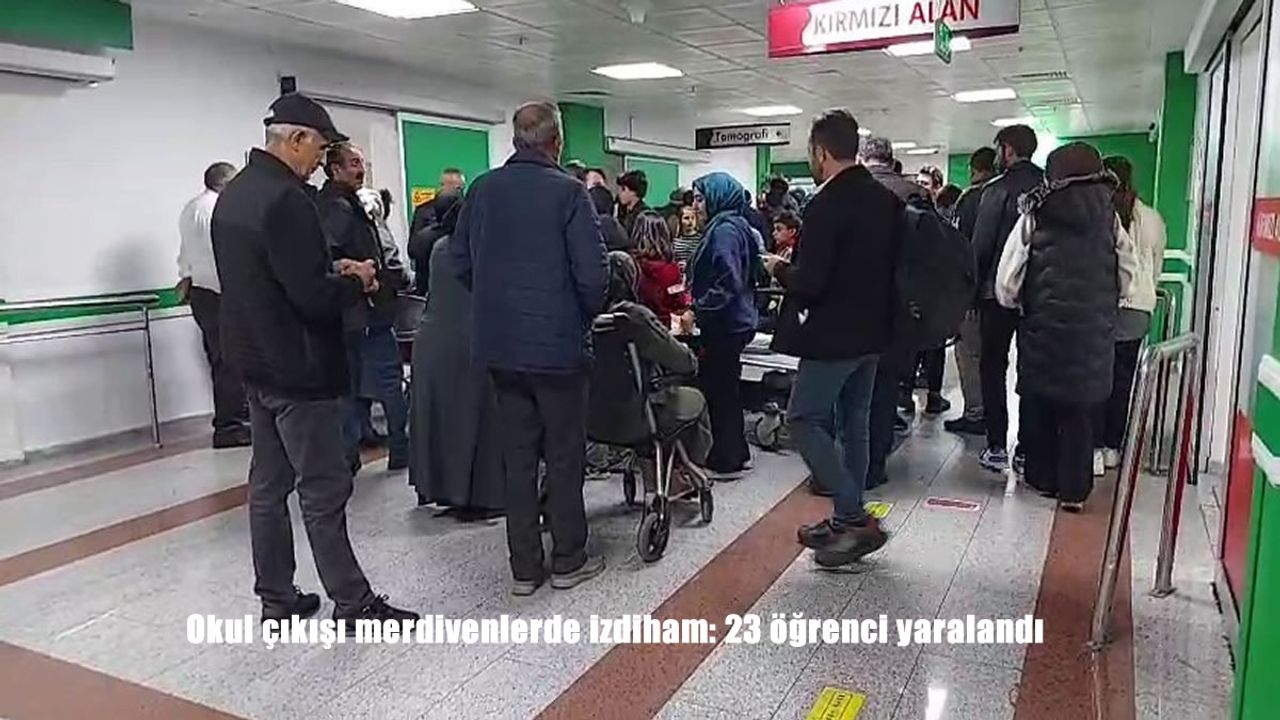 Okul çıkışı merdivenlerde izdiham: 23 öğrenci yaralandı