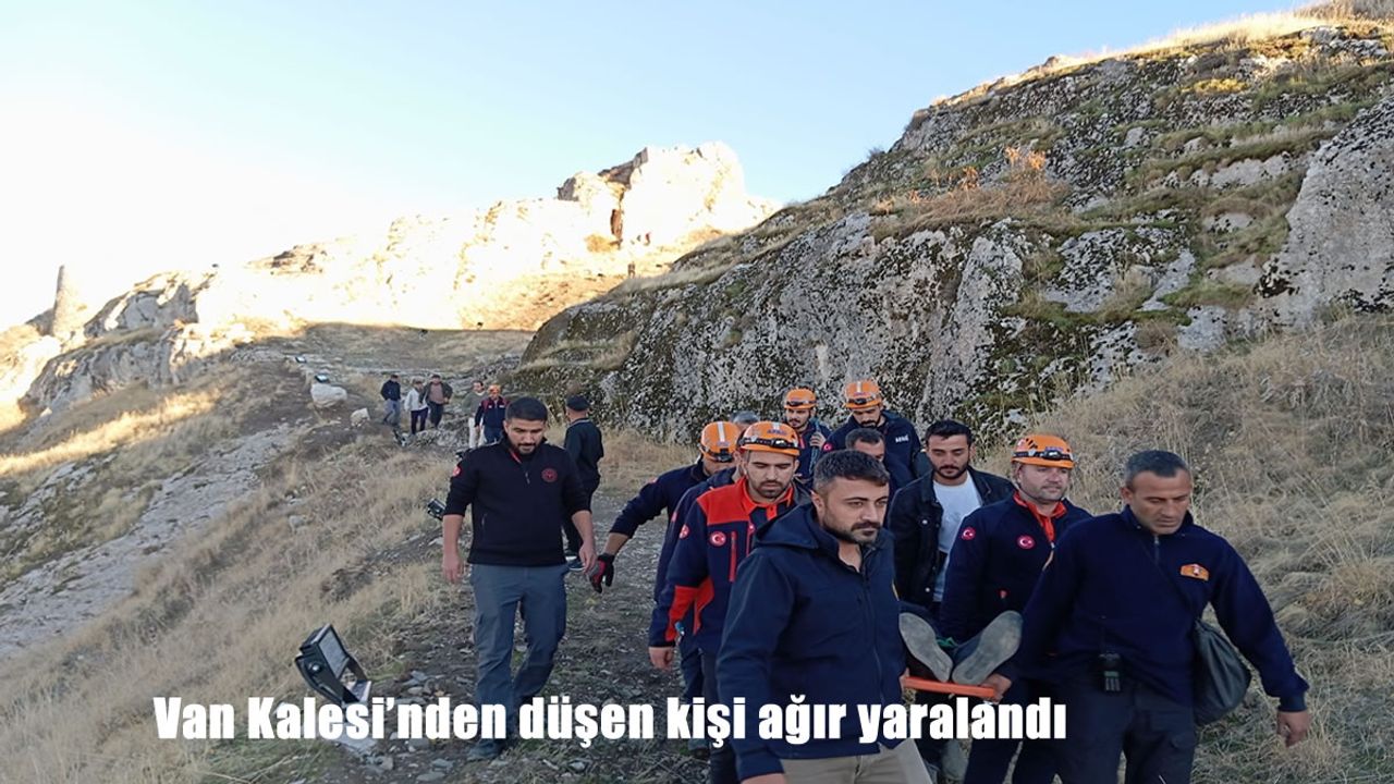 Van Kalesi’nden düşen kişi ağır yaralandı