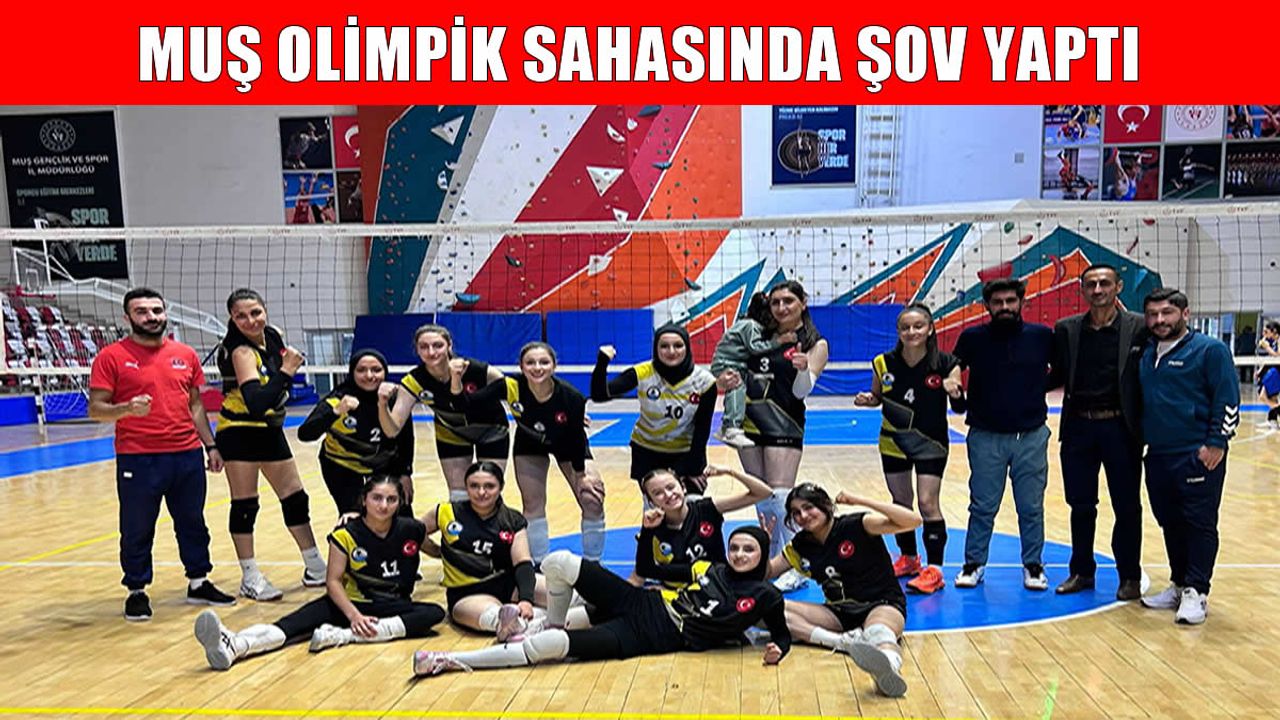 Muş Olimpik fark attı: Silopi'ye set vermediler!
