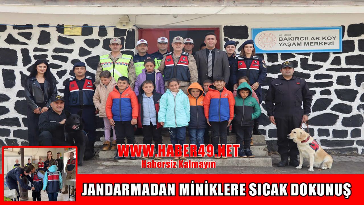 Muş’ta jandarmadan miniklere sürpriz
