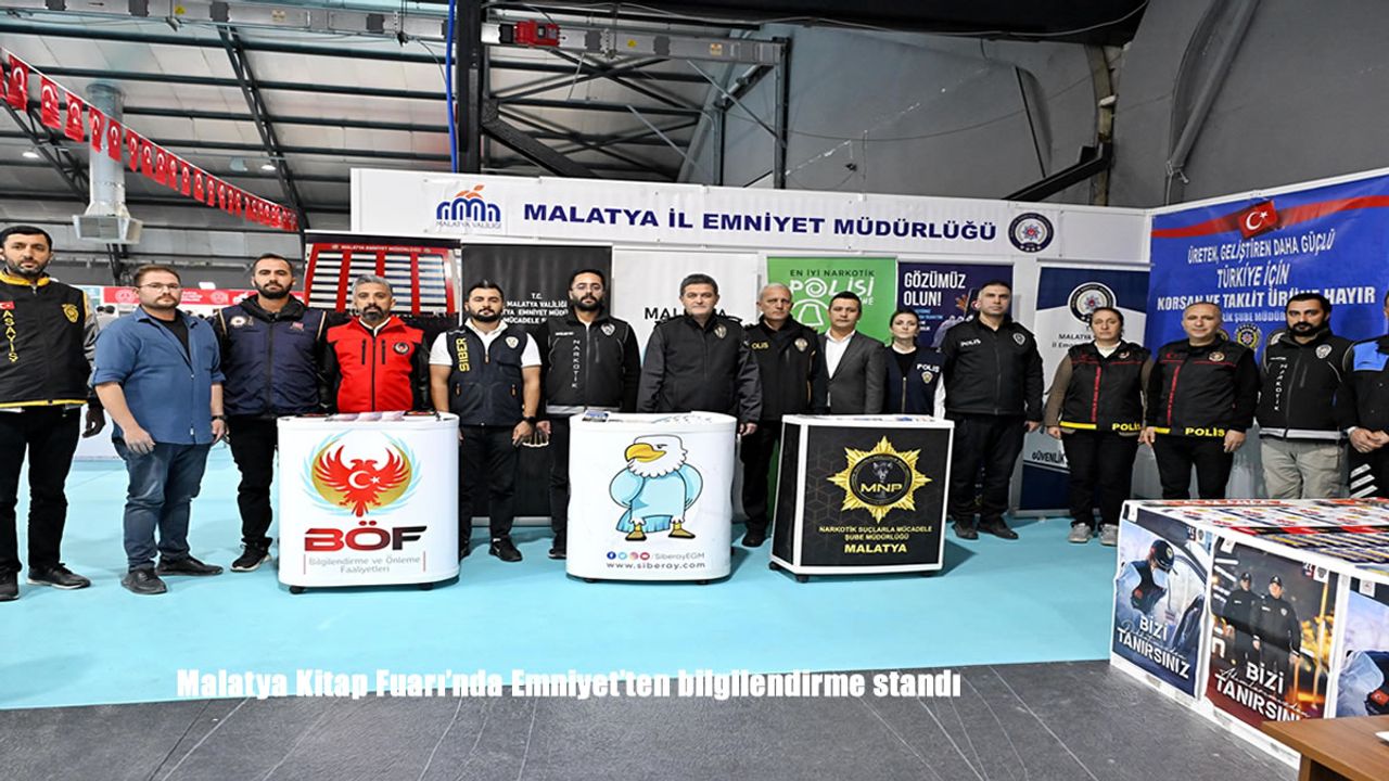 Malatya Kitap Fuarı'nda Emniyet'ten bilgilendirme standı