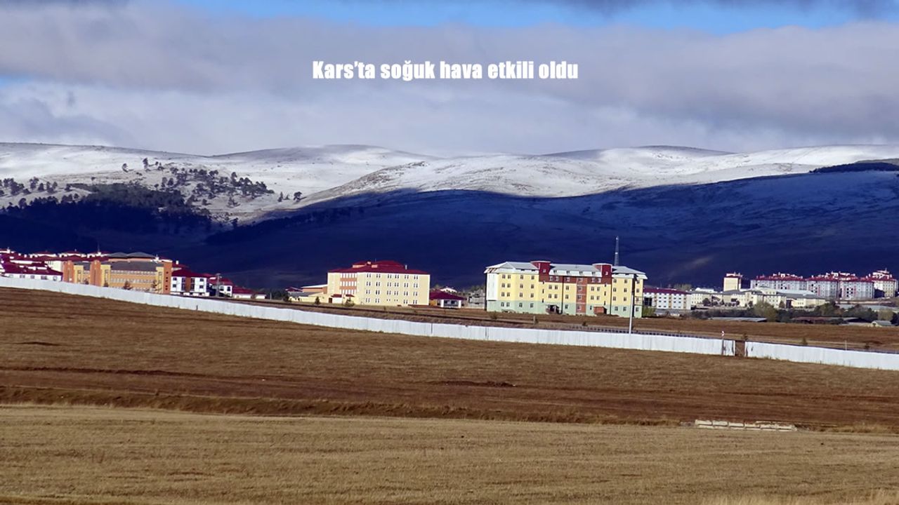 Kars'ta soğuk hava etkili oldu