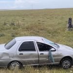 Kars-Iğdır Yolunda Otomobil Şarampole Savruldu