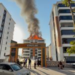 Elazığ'da korkutan çatı yangını