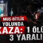 Muş-Bitlis karayolunda feci kaza: 1 ölü, 3 yaralı