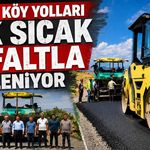 Muş’ta köy yollarında sıcak asfalt seferberliği