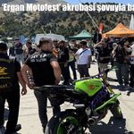 Erzincan’da ‘Ergan Motofest’ akrobasi şovuyla başladı