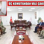 Komutanlardan Muş Valisi Çakır’a ziyaret