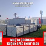 Muş AFAD’dan 1071 etkinliklerine özel afet deneyim parkuru