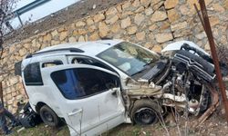 Elazığ’da hafif ticari araç şarampole uçtu: 4 yaralı