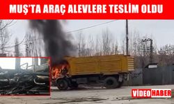 Sungu’da seyir halindeki araç alev topuna döndü