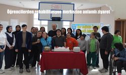 Erzincan'da Anlamlı Buluşma: Yurt Öğrencilerinden Rehabilitasyon Merkezine Duygusal Ziyaret