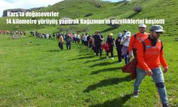 Kağızman’da 14 Kilometrelik Yürüyüş: Doğaseverler Kozlu Şelalesi’ni Keşfetti