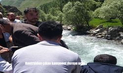 Bahçesaray’da Dereye Uçan Kamyonet Yürekleri Ağıza Getirdi