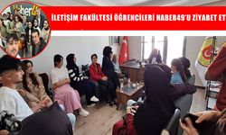 Gazeteci adayları Haber49’u ziyaret etti