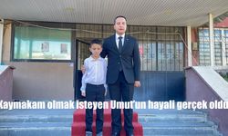 Kaymakam Olma Hayali Gerçek Oldu: Küçük Umut Taha, Makam Koltuğuna Oturdu