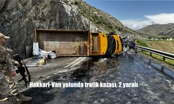 Kayganlaşan Yolda Pikap Devrildi: 2 Kişi Yaralandı