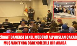 TBB Başkanı Çakar, Muş Vakfı’nda bir araya geldiği öğrencilere ilham verdi