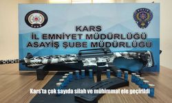 Kars Polisi Suç Unsurlarına Geçit Vermiyor: 1 Ayda Cephanelik Ele Geçirildi