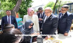Ağrı’da Hayat Boyu Öğrenme Haftası Coşkusuyla Kursiyerlerin Eserleri Tanıtıldı