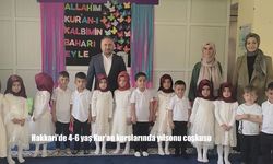 Hakkari 4-6 Yaş Kur’an Kursları Yılsonu Etkinlikleriyle Dolu Dolu Geçti