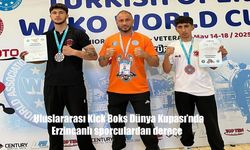 Erzincanlı sporcular, Antalya’da düzenlenen Uluslararası Kick Boks Dünya Kupası’nda madalyaları topladı