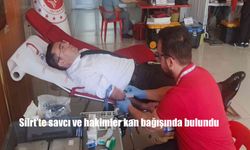 Siirt Adliyesi’nde Kan Bağışı Seferberliği